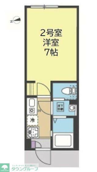 THE COVE(1K/1階)の間取り写真