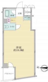 ベイステージ元町(ワンルーム/3階)の間取り写真
