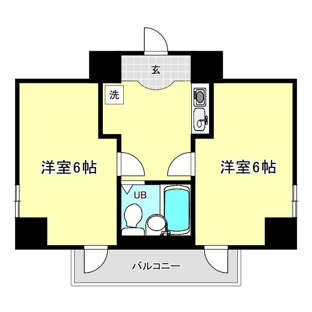 WHOS WHO AP さぎす(2K/2階)の間取り写真