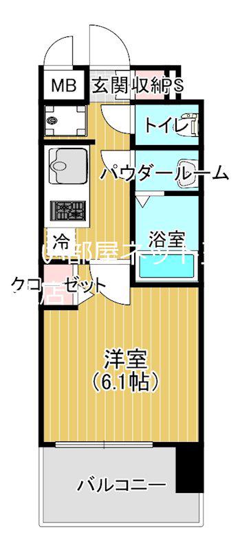 プレサンス東小橋エレディータ(1K/5階)の間取り写真