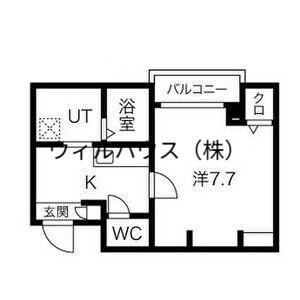 エヌエムスワサントドゥウエスト(1K/3階)の間取り写真