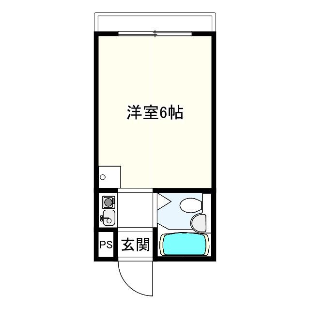 池田マンション(ワンルーム/4階)の間取り写真