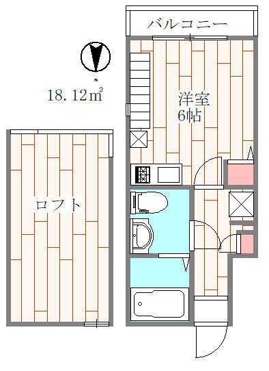 カスティーロ小金井本町22(ワンルーム/1階)の間取り写真
