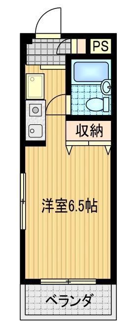 アーバンヒルズ(ワンルーム/2階)の間取り写真