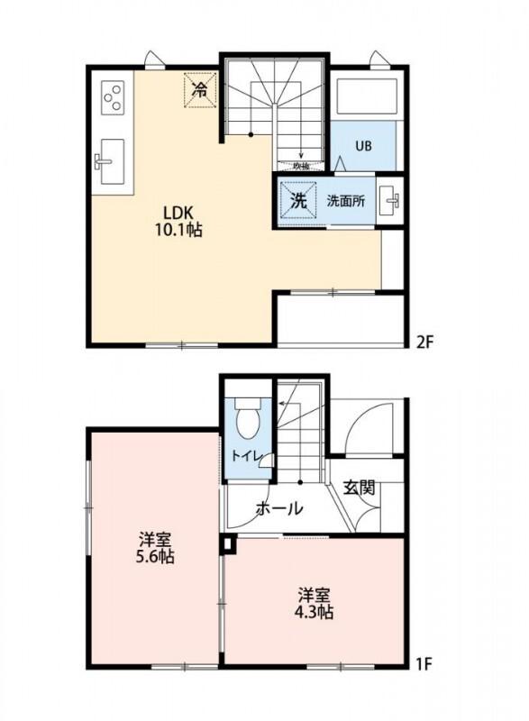 ミキリエンス ヨッシー(2LDK/1階)の間取り写真
