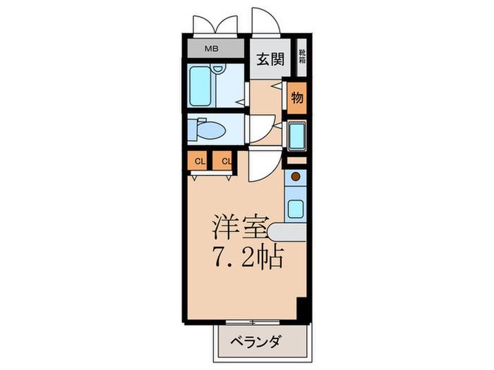 KINGSCOURTIII(ワンルーム/8階)の間取り写真