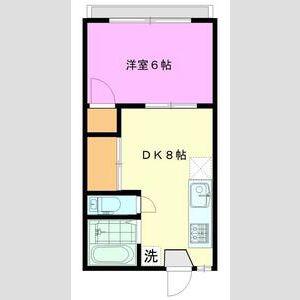 ソフィアハイツ(1DK/2階)の間取り写真