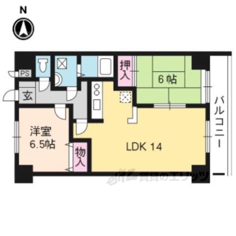 ソレイユMHN(2LDK/3階)の間取り写真