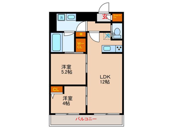 クラリティア文京千石(2LDK/3階)の間取り写真