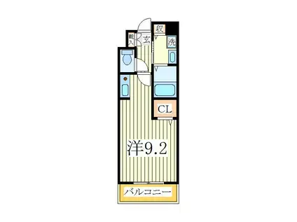 サニーメゾンI(ワンルーム/2階)の間取り写真