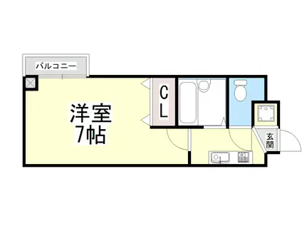 レジデンス99(1K/3階)の間取り写真