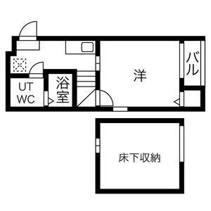 コーチ上飯田(1K/1階)の間取り写真