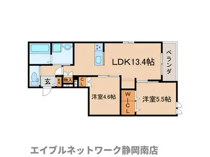 エミネンス(2LDK/3階)の間取り写真