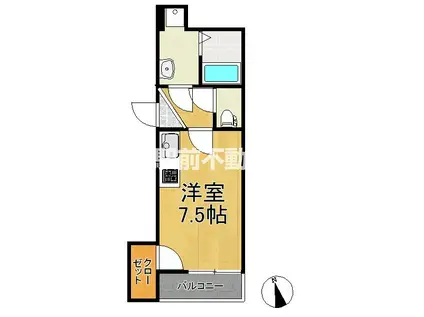 SHOMIA HILLS(1LDK/1階)の間取り写真