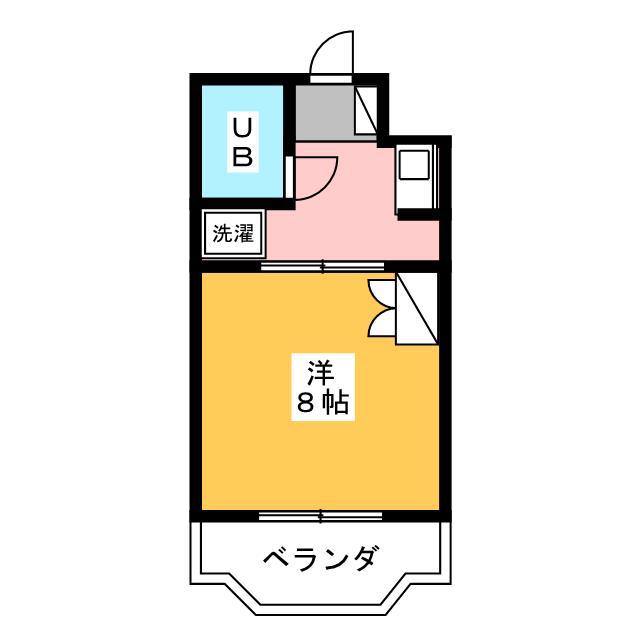 エステートエンゼル(1K/3階)の間取り写真
