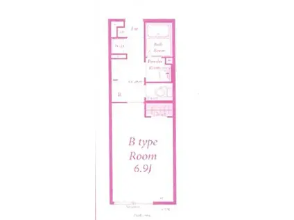 リブリ・クリスタ中野島(1K/1階)の間取り写真