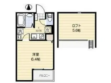 GRACE FLOLA 21(1K/3階)の間取り写真