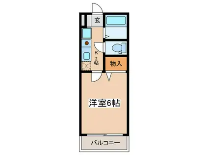 ビラ510 NO.6(1K/1階)の間取り写真