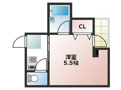 アスカマンション(1K/3階)の間取り写真
