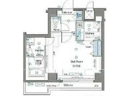 ヴォーガコルテ田端壱番館(1K/4階)の間取り写真