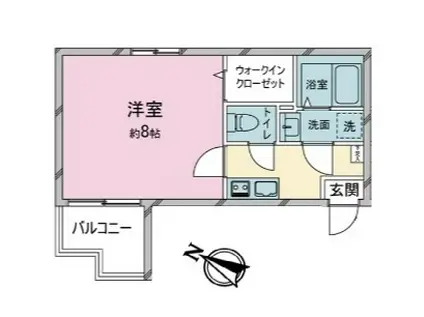 BEST STAGE シリウス所沢(1K/1階)の間取り写真