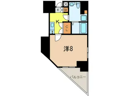 セントラル王子(1K/11階)の間取り写真