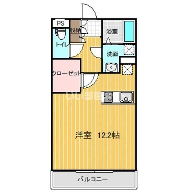 フォーサイト(ワンルーム/4階)の間取り写真