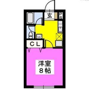 ライフコート篠原(1K/3階)の間取り写真