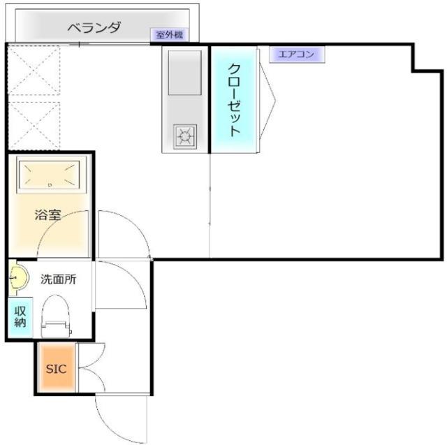 ときわ台グレイスヒルズ(1DK/5階)の間取り写真