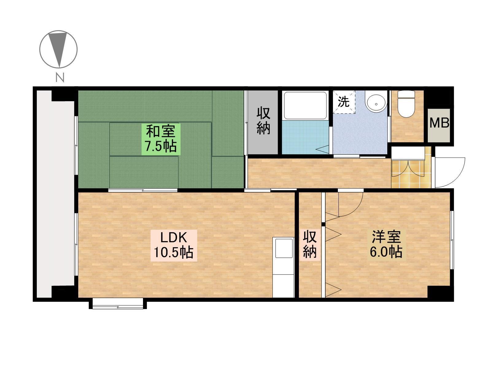 ANNEX-31VI(2LDK/3階)の間取り写真