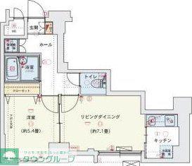 VIDA033(1LDK/1階)の間取り写真