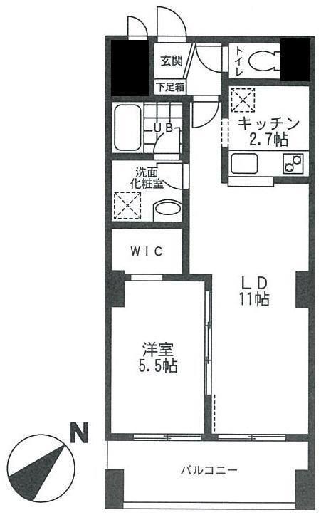 LA・SAKURAS(1LDK/9階)の間取り写真