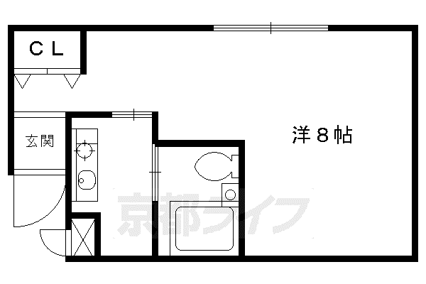 ルモンド16(1K/3階)の間取り写真