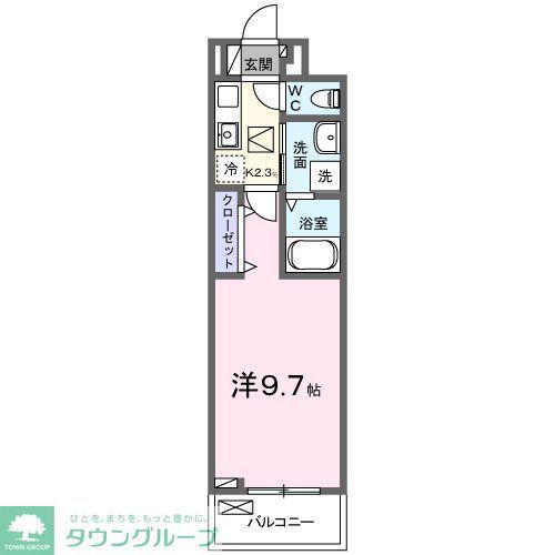 メゾンド トレーフル(1K/1階)の間取り写真