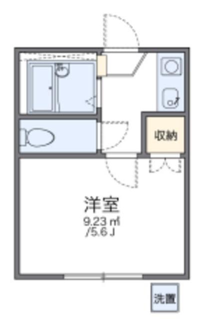 レオパレス西川口第26(1K/1階)の間取り写真