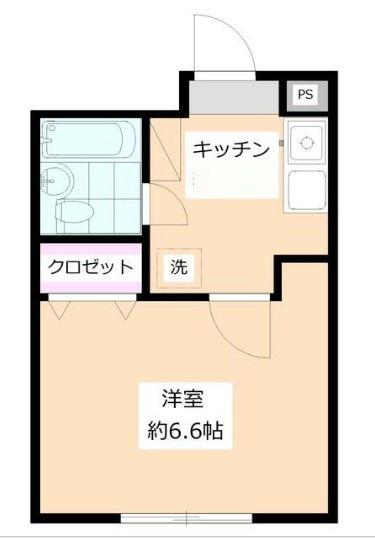 VILLAサンプラス(1K/1階)の間取り写真