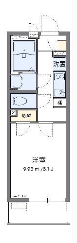 クレイノメトロノーム西川口(1K/2階)の間取り写真