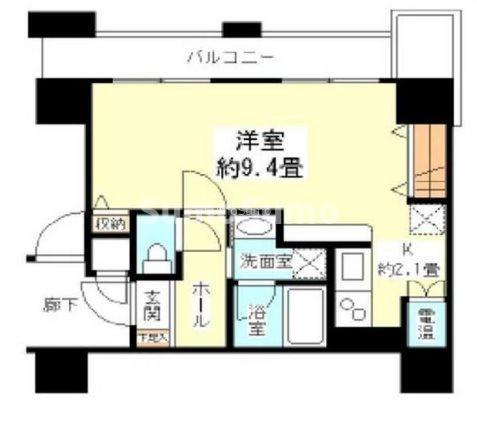 樹樹ガーデン(1K/3階)の間取り写真