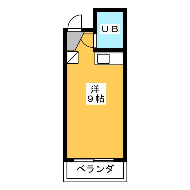 フルカワ第2ビル(ワンルーム/4階)の間取り写真