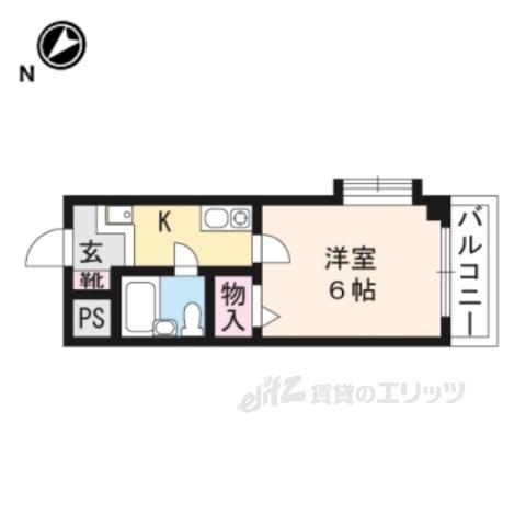 グロワール赤羽(1K/3階)の間取り写真