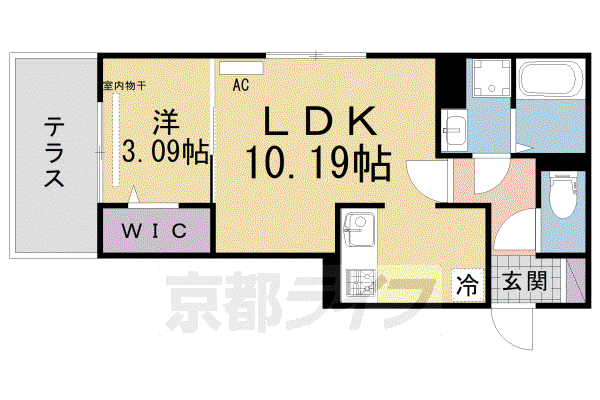 D-ROOM松井山手南(1LDK/3階)の間取り写真