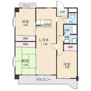 ジュネスSANOH(3LDK/3階)の間取り写真