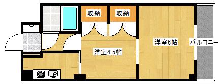 グレース天満(1DK/2階)の間取り写真