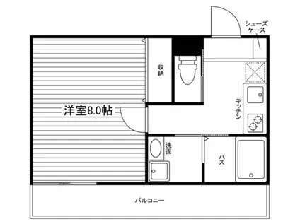 ST.LEONE 津倉町(1K/1階)の間取り写真
