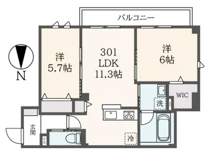 ダイワフラットIII(2LDK/3階)の間取り写真