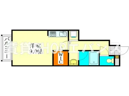 コンフォース(ワンルーム/1階)の間取り写真