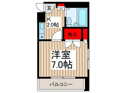 クオリティライフ慶(1K/3階)の間取り写真