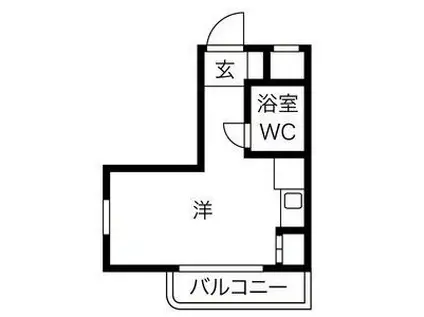メゾンリラ(ワンルーム/1階)の間取り写真