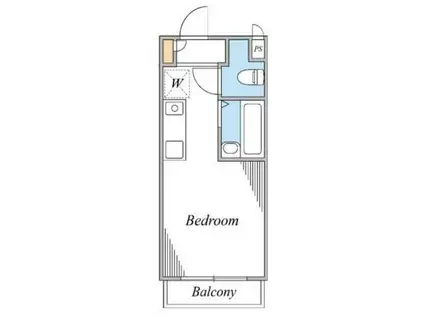 スカイコート荻窪第5(ワンルーム/2階)の間取り写真