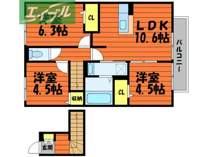 D-ROOM141(3LDK/2階)の間取り写真